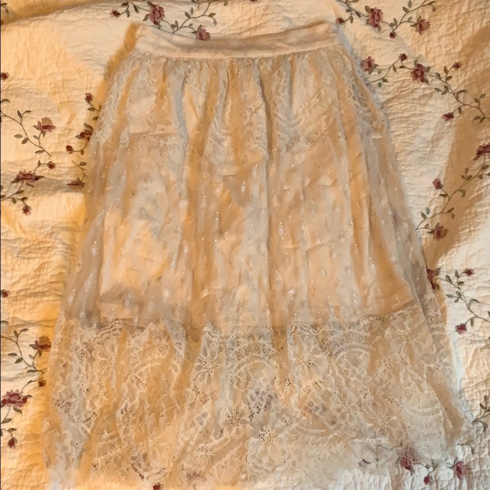 light pink skirt